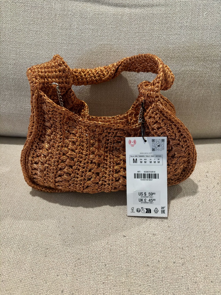Braided Rhinestone bag- New with tags